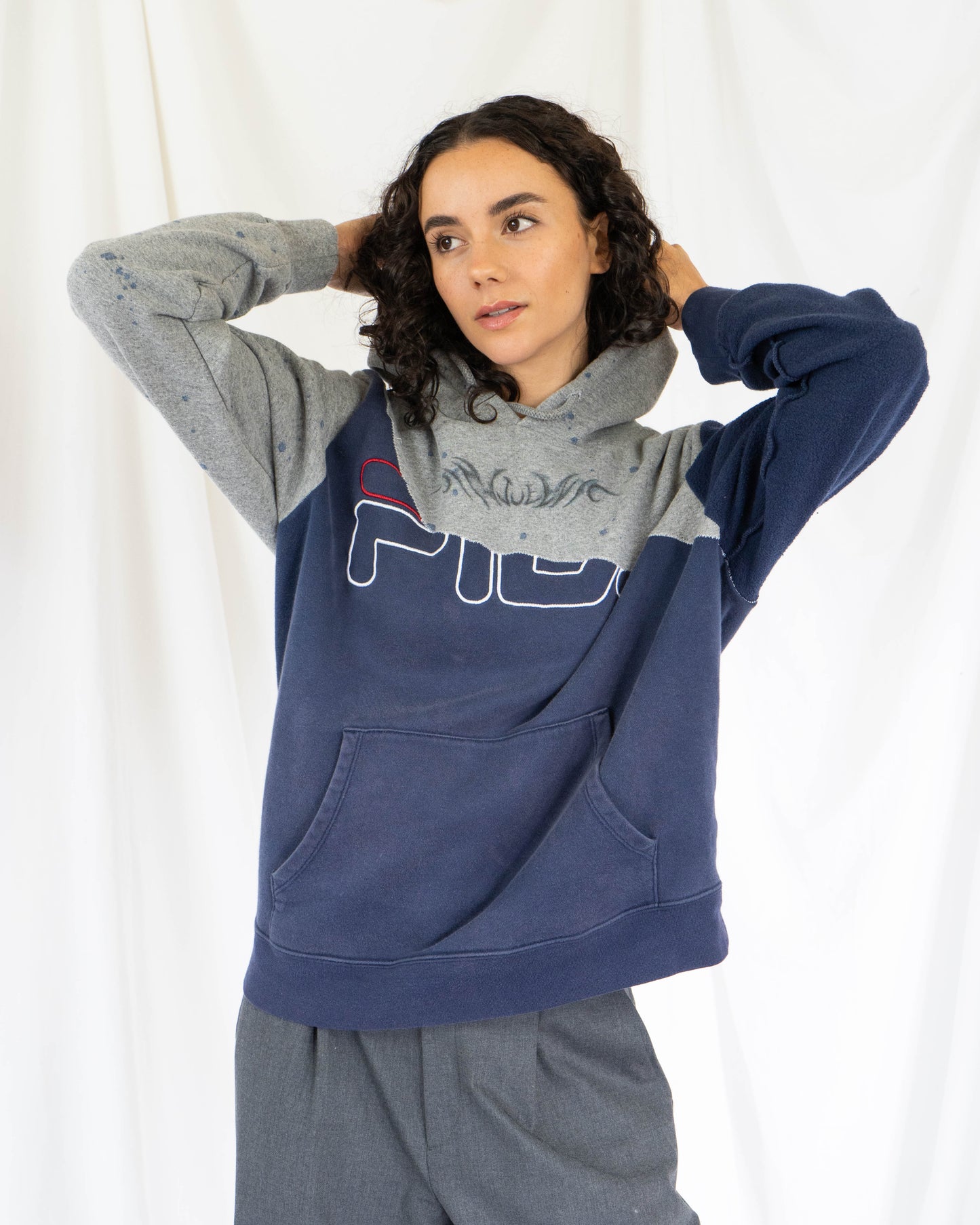 Reclaimed Speckled Indigo Hoodie