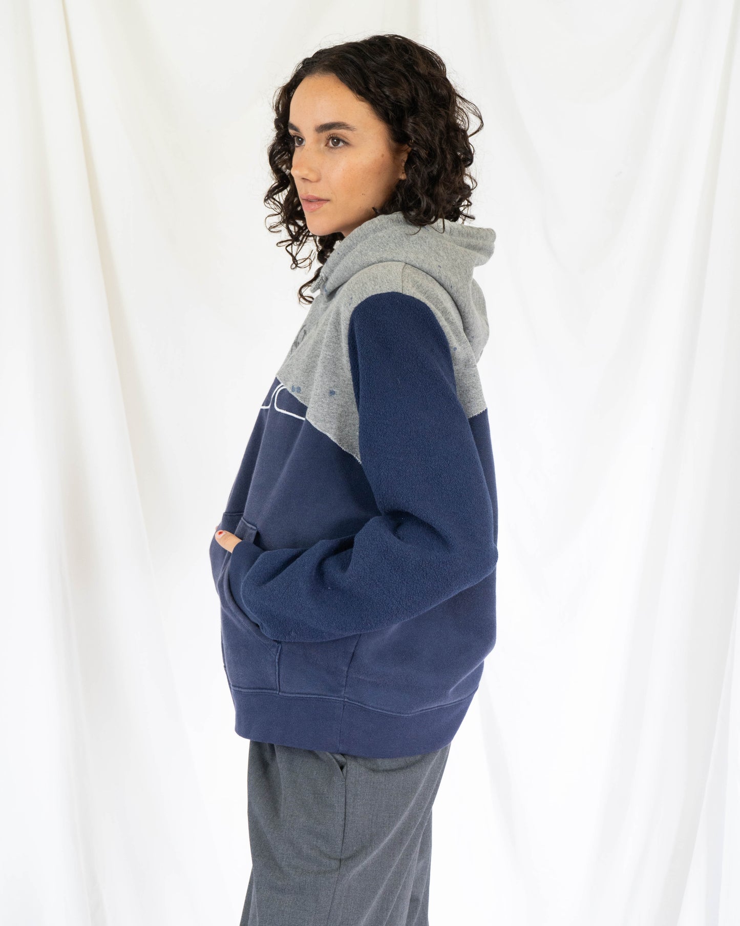 Reclaimed Speckled Indigo Hoodie