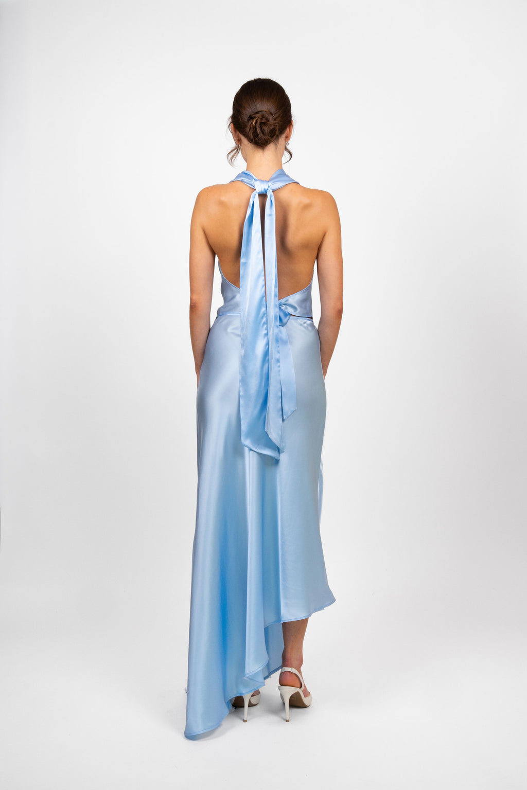 Silk Skirt - Sky