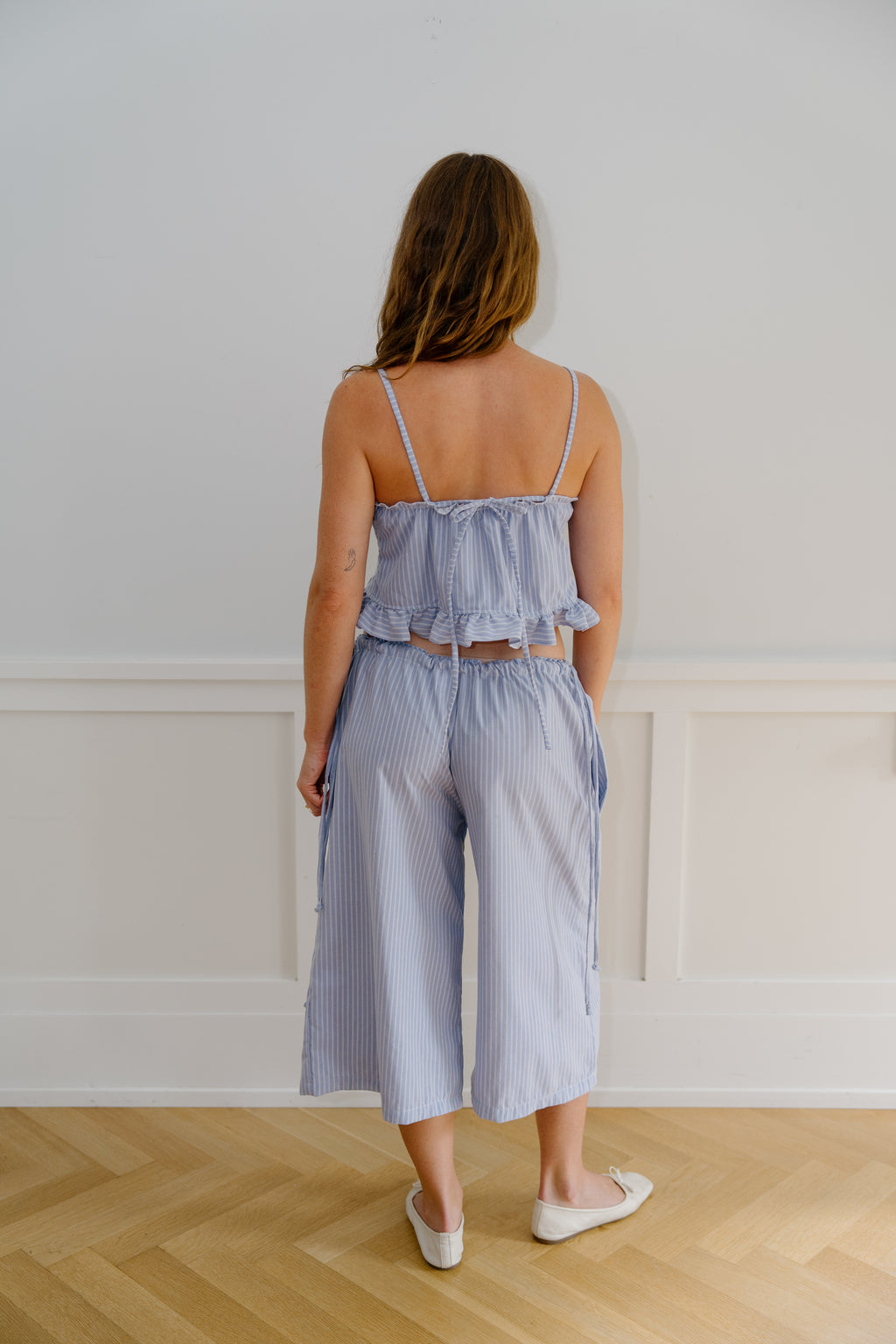 July Capri - Blue Stripes