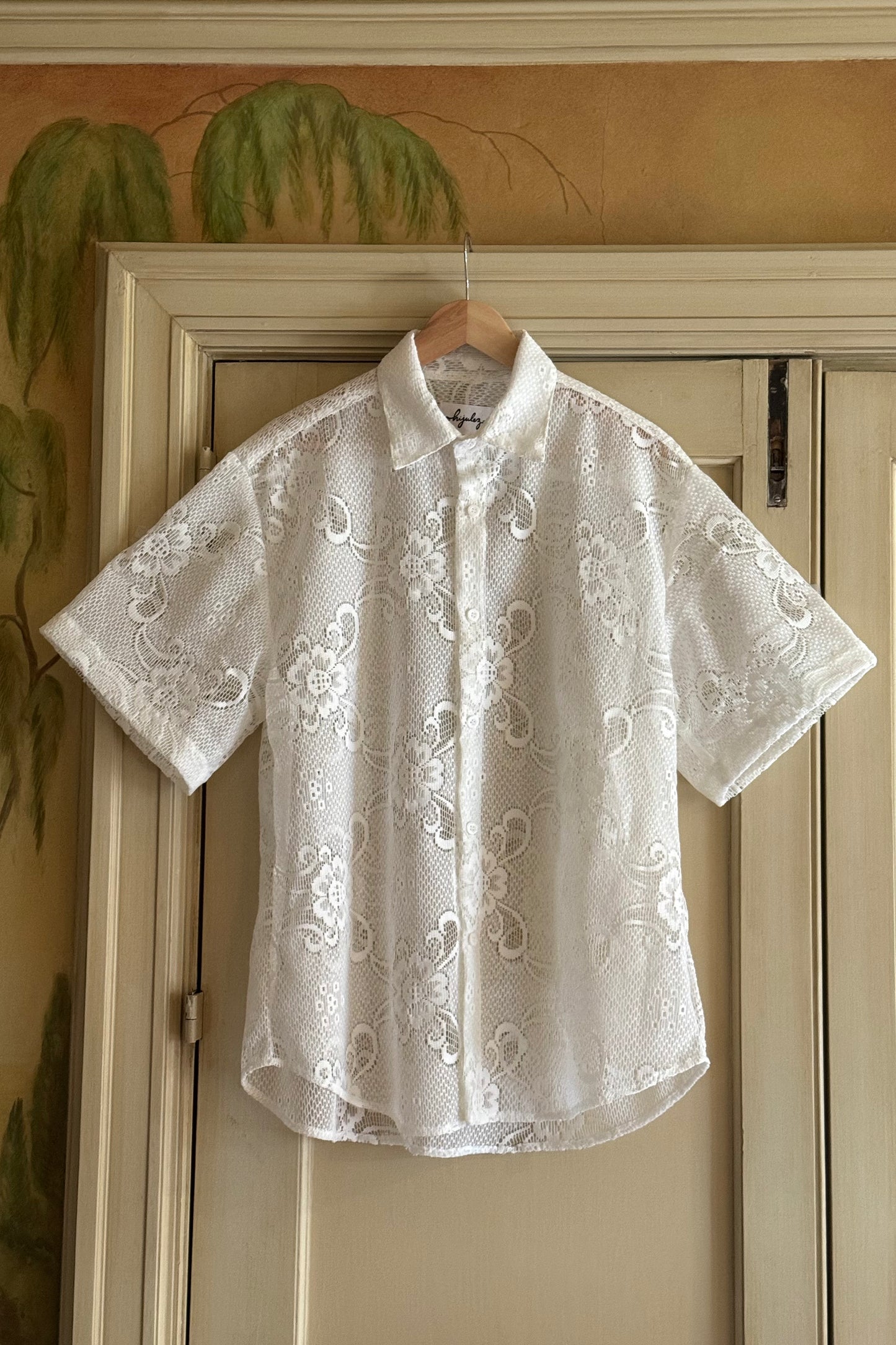 Lace Trev Button Down