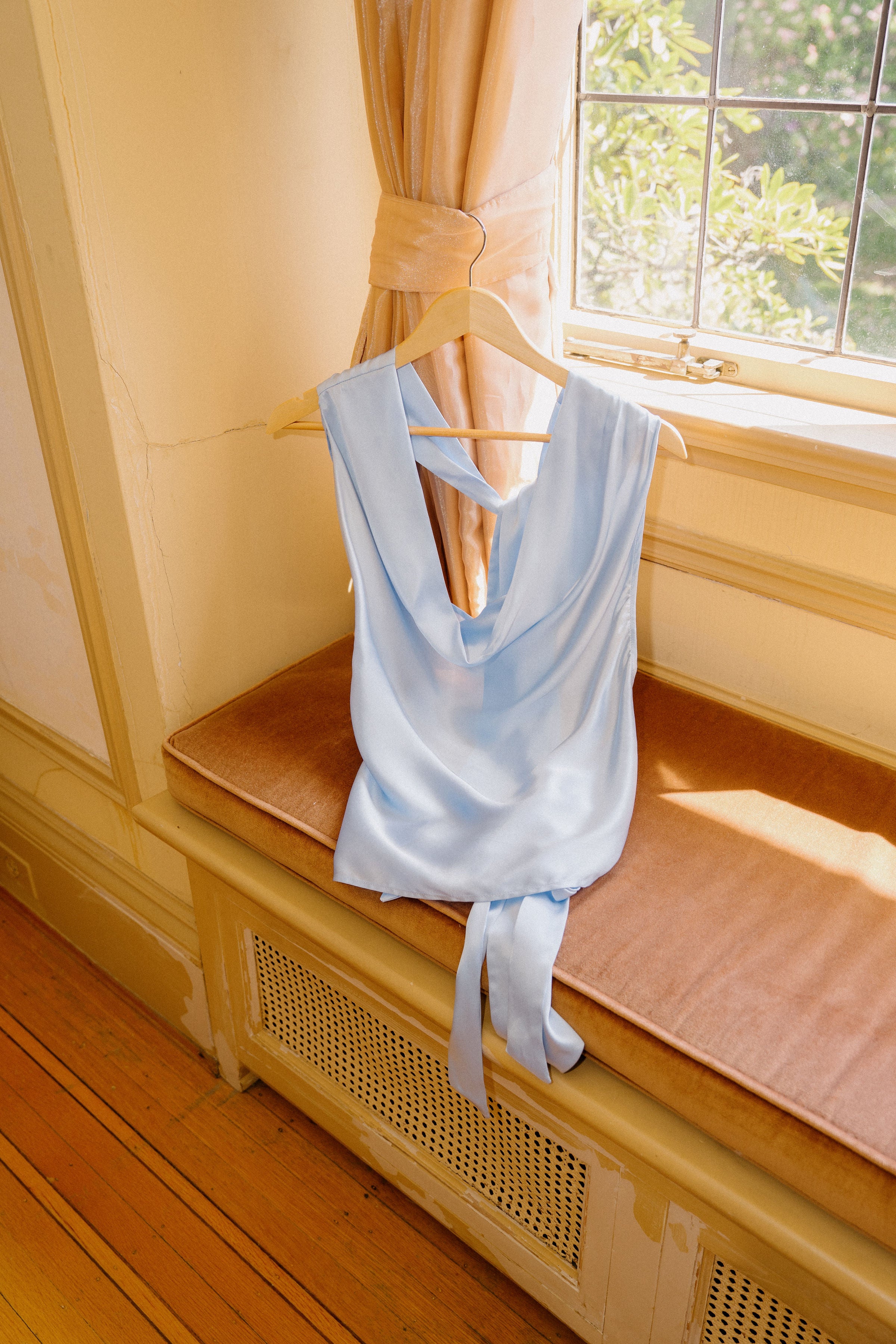 Silk Top - Sky