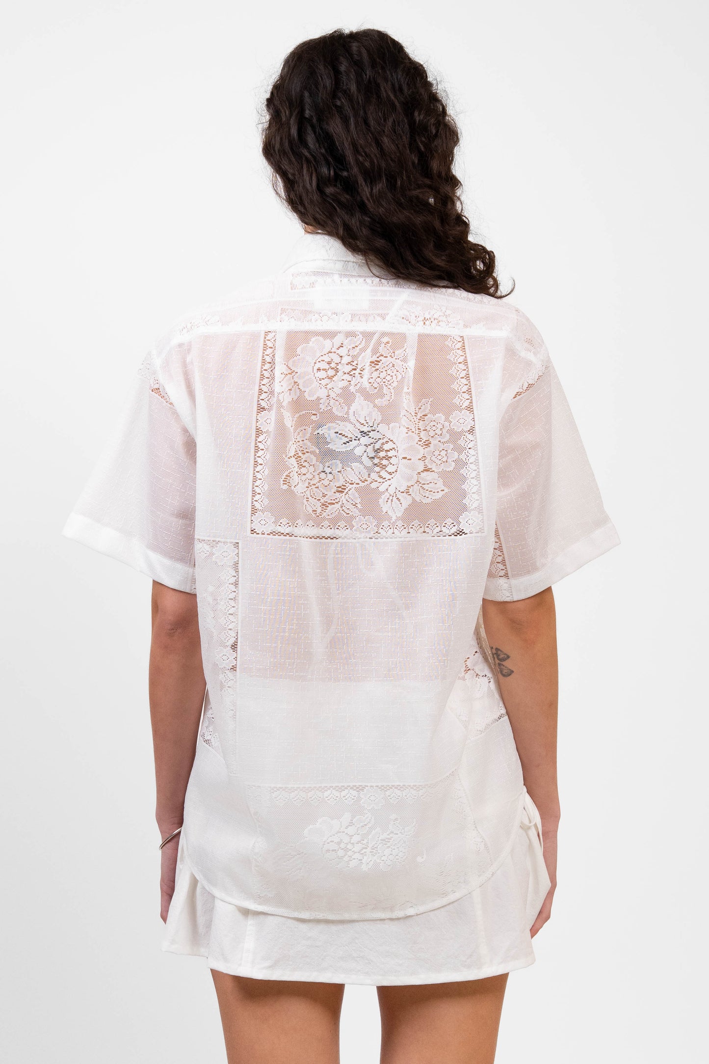 Lace Trev Button Down